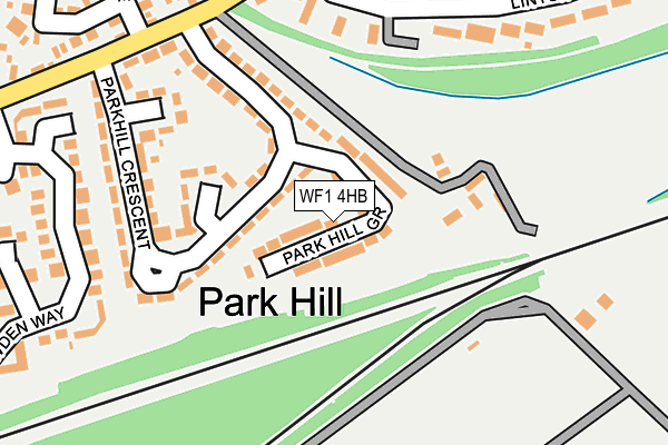 WF1 4HB map - OS OpenMap – Local (Ordnance Survey)