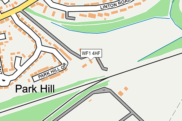 WF1 4HF map - OS OpenMap – Local (Ordnance Survey)