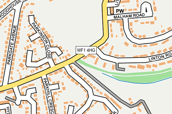 WF1 4HG map - OS OpenMap – Local (Ordnance Survey)