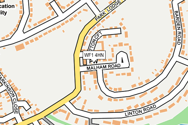 WF1 4HN map - OS OpenMap – Local (Ordnance Survey)