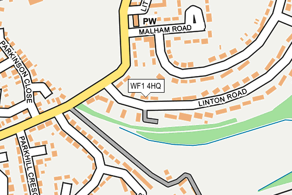 WF1 4HQ map - OS OpenMap – Local (Ordnance Survey)