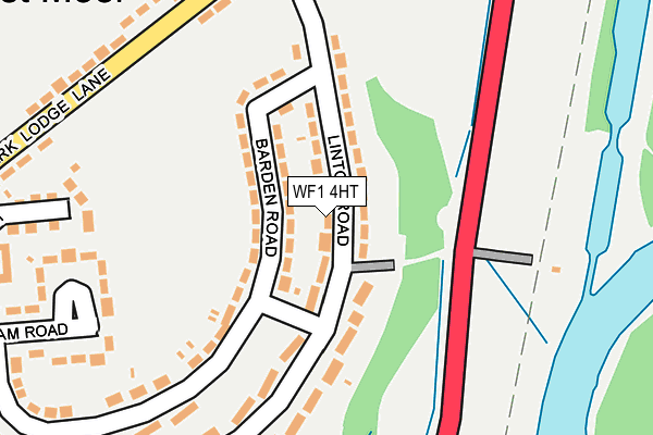 WF1 4HT map - OS OpenMap – Local (Ordnance Survey)