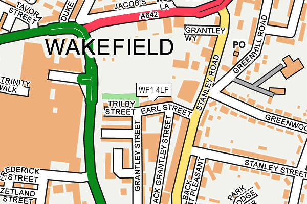 WF1 4LF map - OS OpenMap – Local (Ordnance Survey)