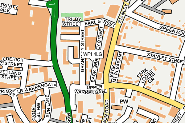 WF1 4LG map - OS OpenMap – Local (Ordnance Survey)