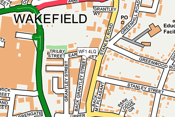 WF1 4LQ map - OS OpenMap – Local (Ordnance Survey)