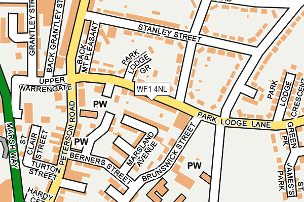 WF1 4NL map - OS OpenMap – Local (Ordnance Survey)