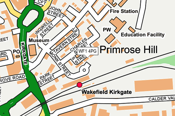 WF1 4PG map - OS OpenMap – Local (Ordnance Survey)