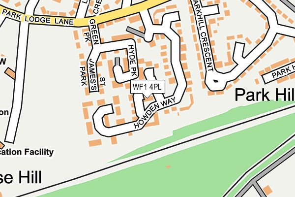 WF1 4PL map - OS OpenMap – Local (Ordnance Survey)