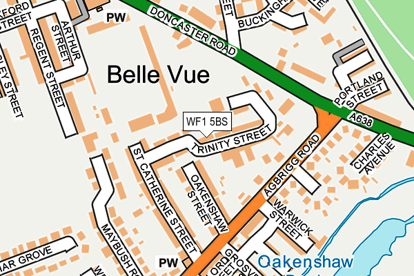 WF1 5BS map - OS OpenMap – Local (Ordnance Survey)