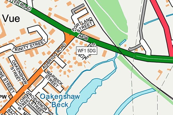 WF1 5DG map - OS OpenMap – Local (Ordnance Survey)