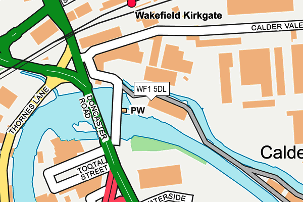 WF1 5DL map - OS OpenMap – Local (Ordnance Survey)