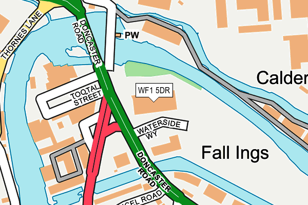 WF1 5DR map - OS OpenMap – Local (Ordnance Survey)