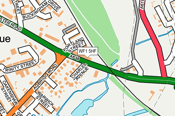 WF1 5HF map - OS OpenMap – Local (Ordnance Survey)