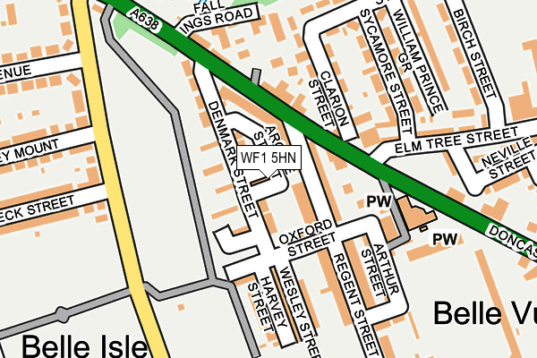 WF1 5HN map - OS OpenMap – Local (Ordnance Survey)