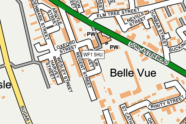 WF1 5HU map - OS OpenMap – Local (Ordnance Survey)