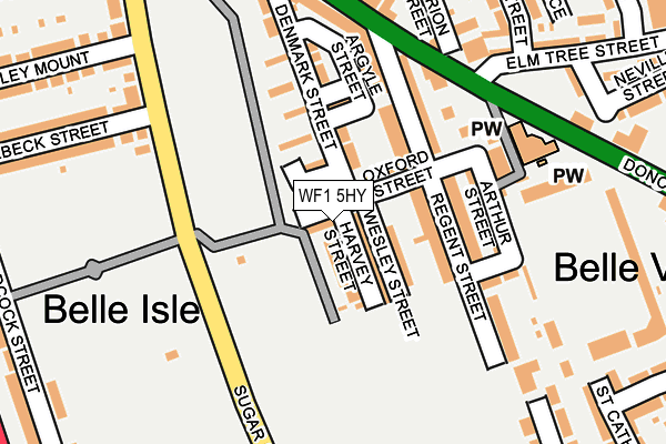 WF1 5HY map - OS OpenMap – Local (Ordnance Survey)