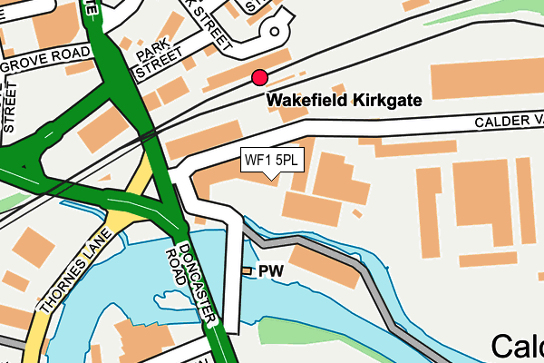 WF1 5PL map - OS OpenMap – Local (Ordnance Survey)