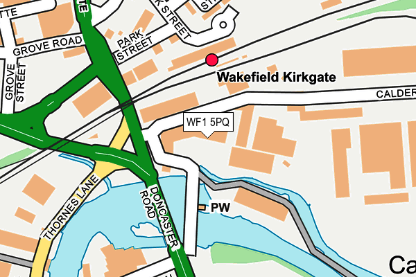 WF1 5PQ map - OS OpenMap – Local (Ordnance Survey)