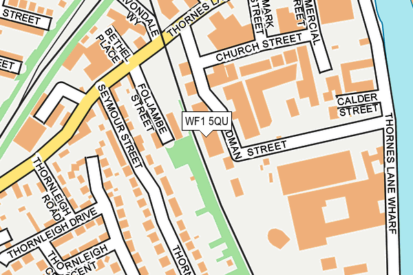 WF1 5QU map - OS OpenMap – Local (Ordnance Survey)