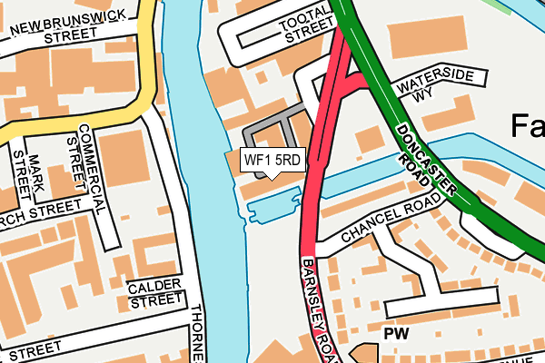 WF1 5RD map - OS OpenMap – Local (Ordnance Survey)