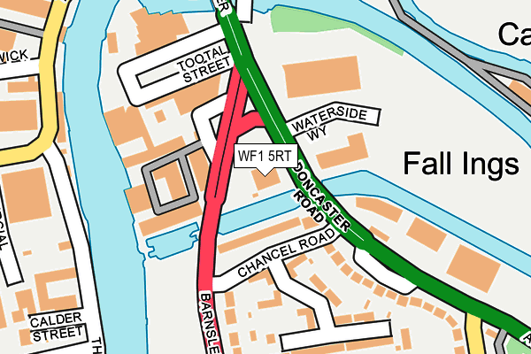 WF1 5RT map - OS OpenMap – Local (Ordnance Survey)