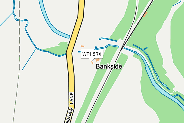 WF1 5RX map - OS OpenMap – Local (Ordnance Survey)