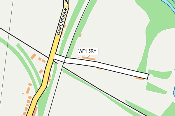 WF1 5RY map - OS OpenMap – Local (Ordnance Survey)