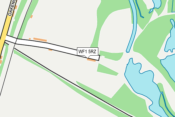 WF1 5RZ map - OS OpenMap – Local (Ordnance Survey)