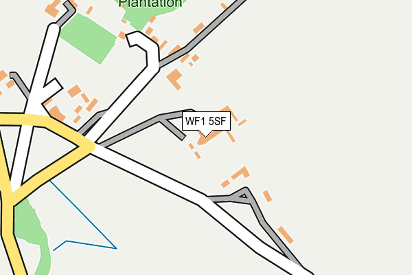 WF1 5SF map - OS OpenMap – Local (Ordnance Survey)