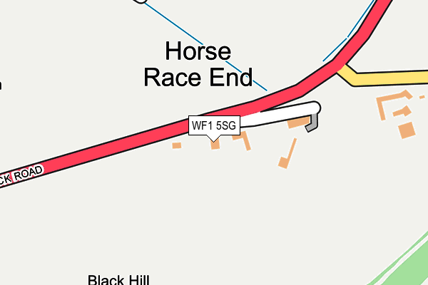 WF1 5SG map - OS OpenMap – Local (Ordnance Survey)