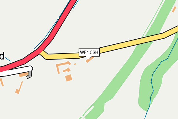 WF1 5SH map - OS OpenMap – Local (Ordnance Survey)