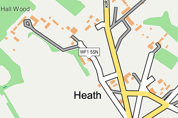 WF1 5SN map - OS OpenMap – Local (Ordnance Survey)