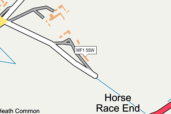 WF1 5SW map - OS OpenMap – Local (Ordnance Survey)
