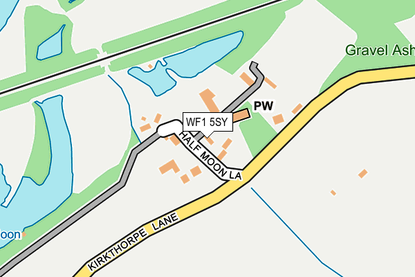 WF1 5SY map - OS OpenMap – Local (Ordnance Survey)