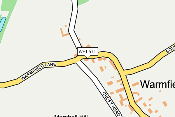 WF1 5TL map - OS OpenMap – Local (Ordnance Survey)