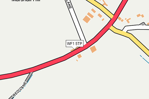 WF1 5TP map - OS OpenMap – Local (Ordnance Survey)