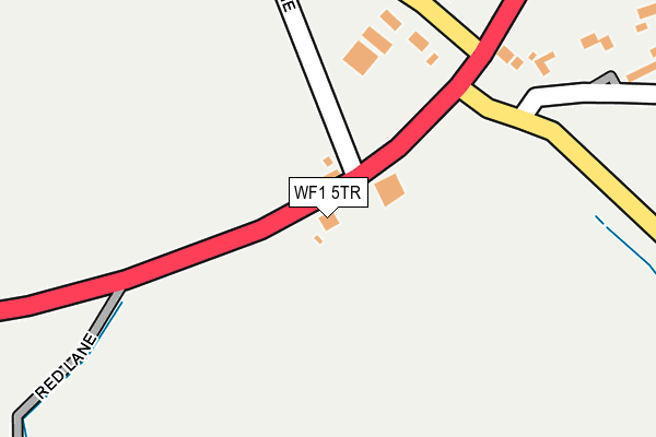 WF1 5TR map - OS OpenMap – Local (Ordnance Survey)
