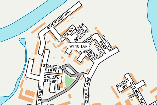 WF10 1AR map - OS OpenMap – Local (Ordnance Survey)