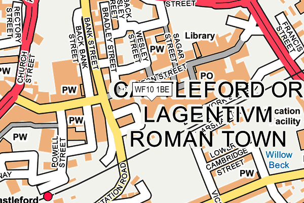 WF10 1BE map - OS OpenMap – Local (Ordnance Survey)