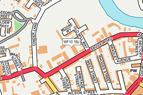 WF10 1BJ map - OS OpenMap – Local (Ordnance Survey)