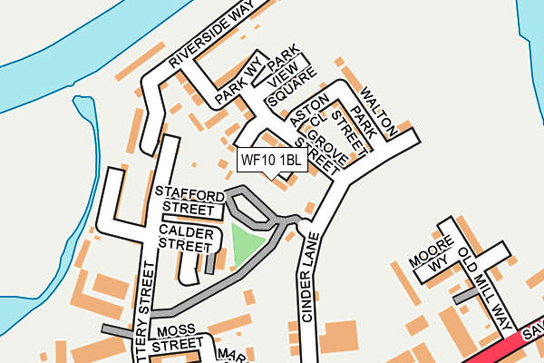 WF10 1BL map - OS OpenMap – Local (Ordnance Survey)