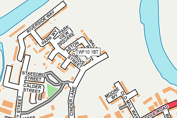 WF10 1BT map - OS OpenMap – Local (Ordnance Survey)