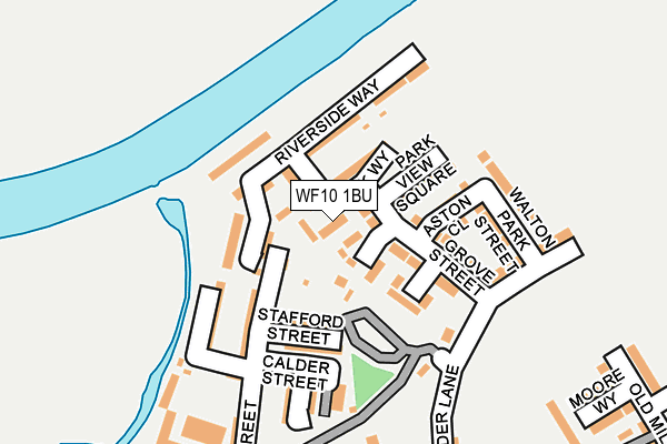 WF10 1BU map - OS OpenMap – Local (Ordnance Survey)