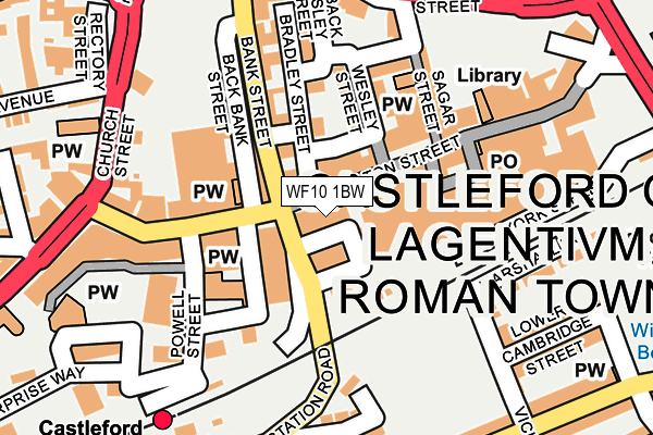 WF10 1BW map - OS OpenMap – Local (Ordnance Survey)