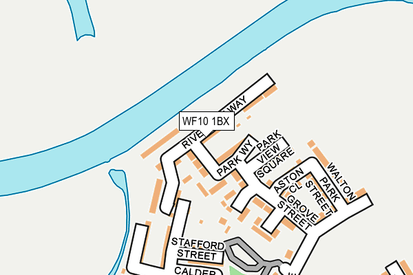 WF10 1BX map - OS OpenMap – Local (Ordnance Survey)