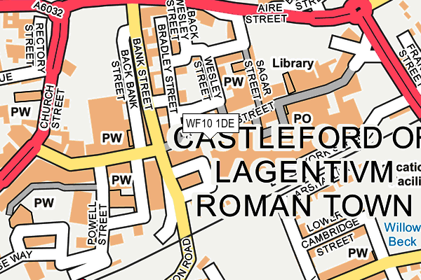 WF10 1DE map - OS OpenMap – Local (Ordnance Survey)