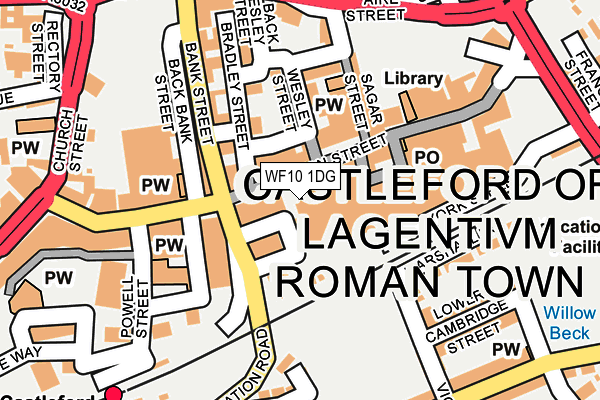 WF10 1DG map - OS OpenMap – Local (Ordnance Survey)