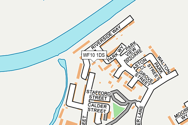 WF10 1DS map - OS OpenMap – Local (Ordnance Survey)