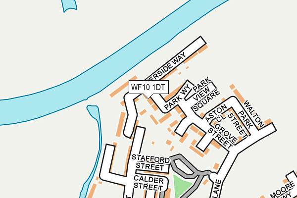 WF10 1DT map - OS OpenMap – Local (Ordnance Survey)