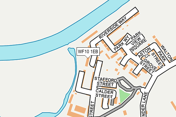 WF10 1EB map - OS OpenMap – Local (Ordnance Survey)